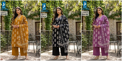 C 6471 Kaya Trends Rayon Readymade Plazzo Style Suits Manufacturer India