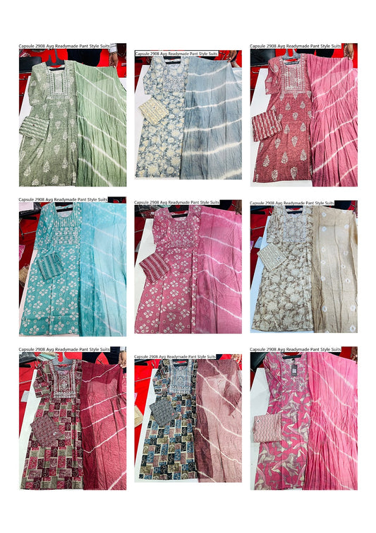Capsule 2908 Ayg Readymade Pant Style Suits Exporter Gujarat