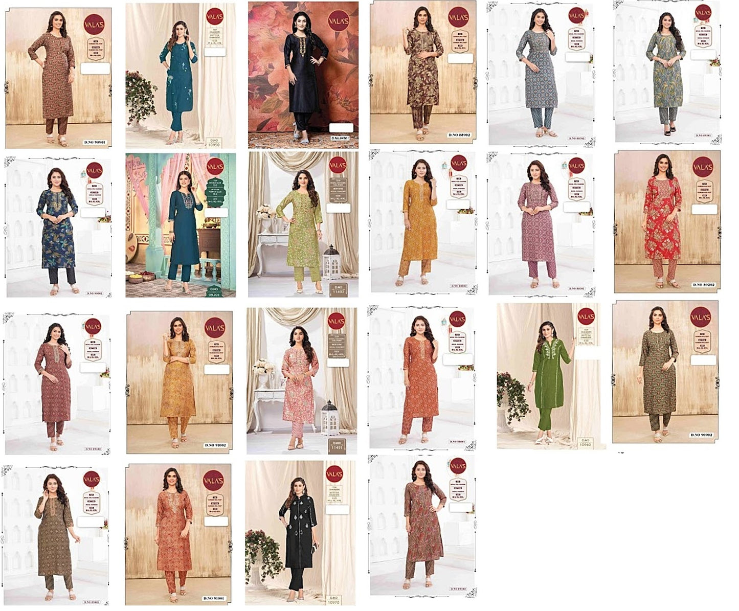 Casual Wear Valas Kurti Pant Set Exporter India