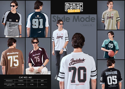Cat 461 Drop Shoulder Maniac Loopknit Mens Tshirts Wholesale Price