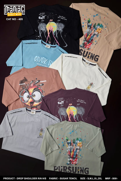 Cat No 405 Maniac Tencil Mens Tshirts Supplier India
