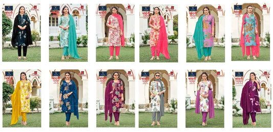 Chandani Vol 3 Vastra Ganpati Vatican Readymade Pant Style Suits Manufacturer