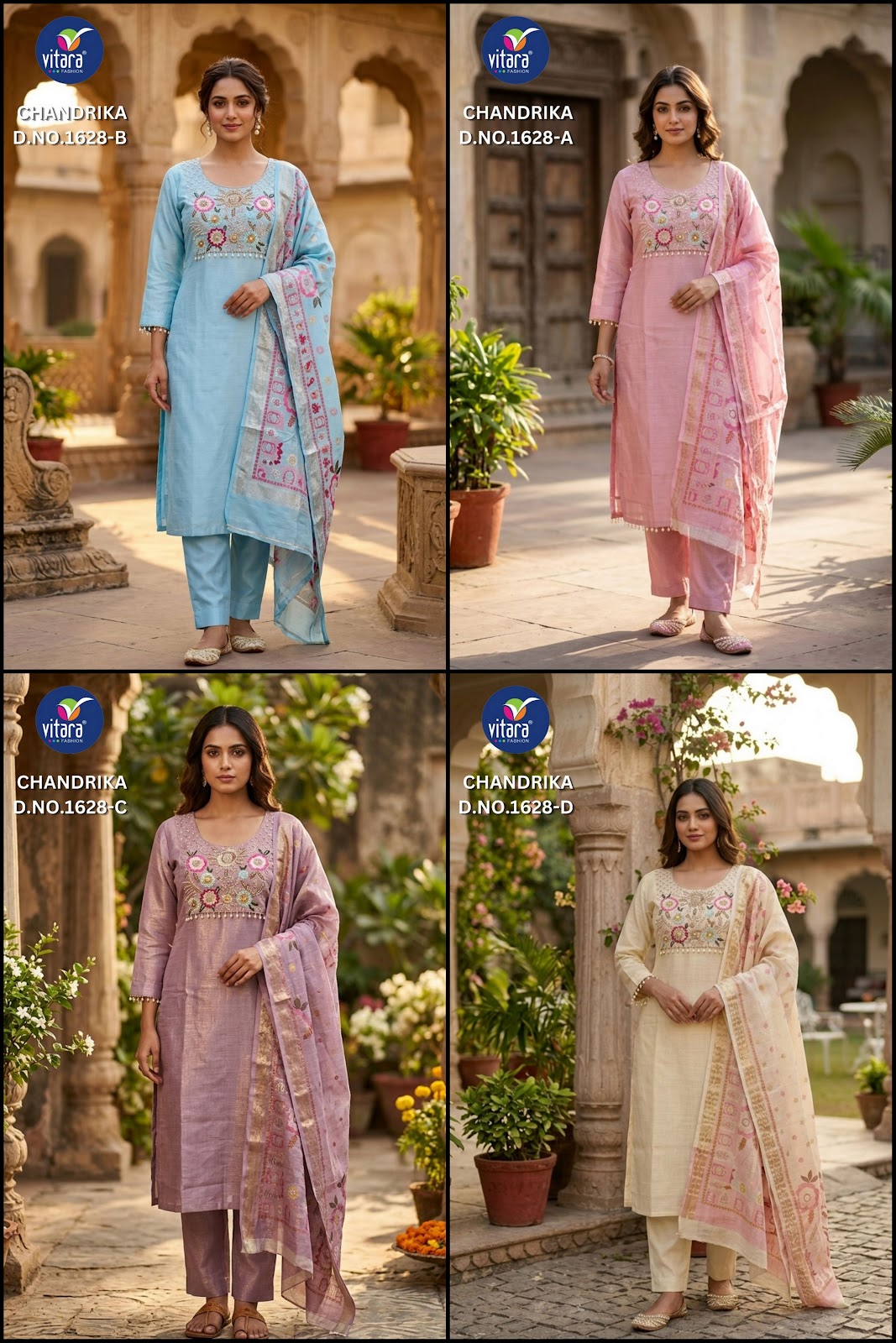 Chandrika Vitara Lilen Readymade Pant Style Suits Exporter India