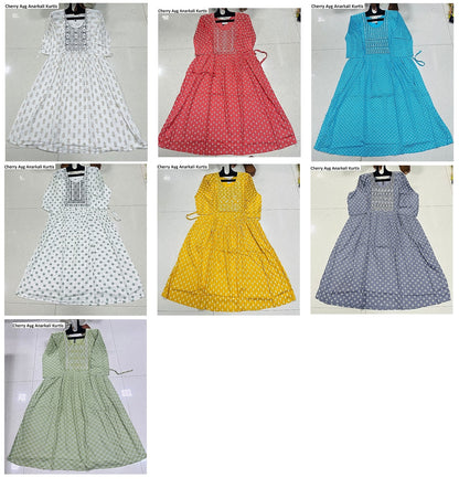 Cherry Ayg Rayon 14Kg Anarkali Kurtis Manufacturer Ahmedabad