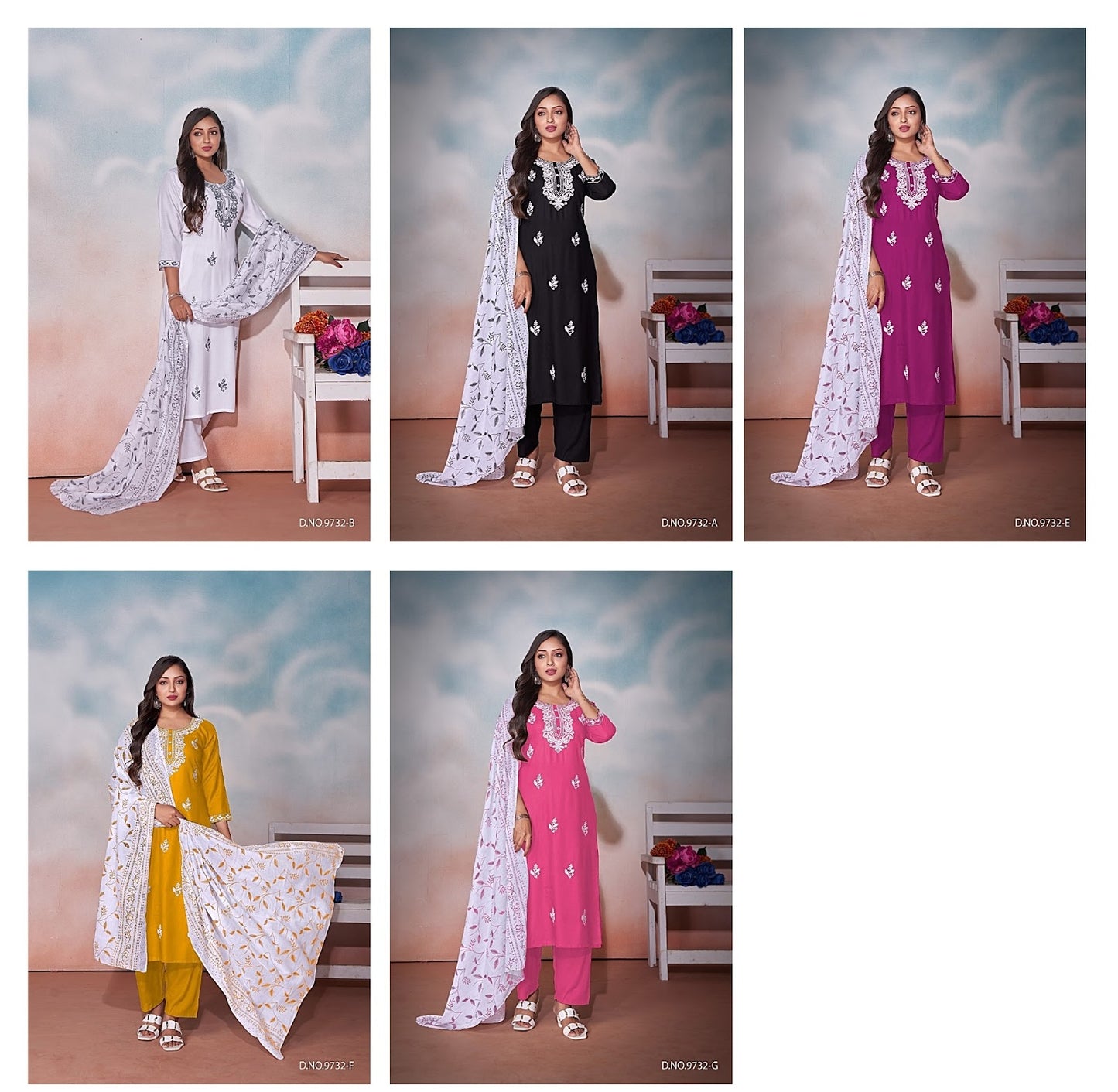 Chikankari Label Khoj Rayon Readymade Pant Style Suits Manufacturer