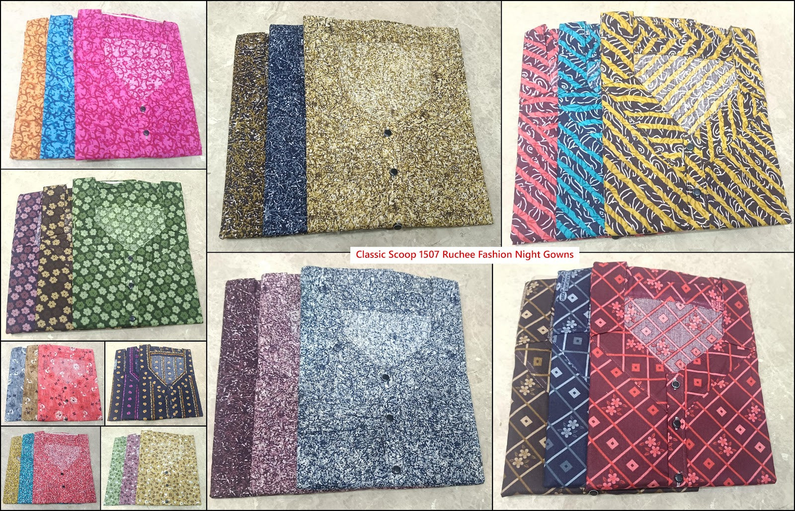 Classic Scoop 1507 Ruchee Fashion Night Gowns Exporter Ahmedabad