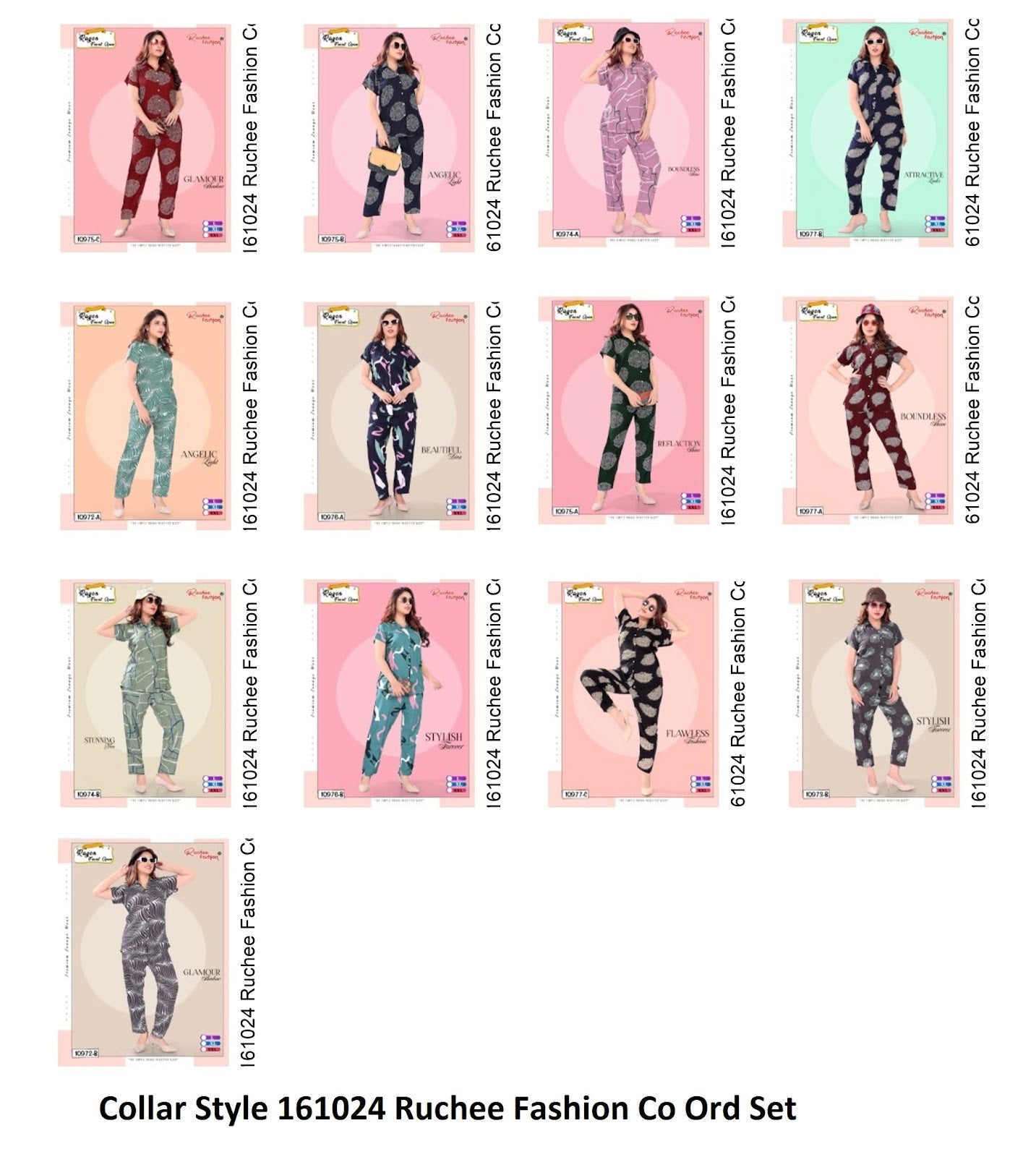 Collar Style 161024 Ruchee Fashion Co Ord Set Supplier Ahmedabad