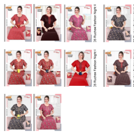 Cotton 0205 Ruchee Fashion Night Gowns