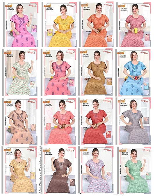 Cotton 130624 Ruchee Fashion Night Gowns Wholesale