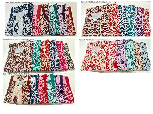 Cotton 260424 B Ruchee Fashion Batik Night Gowns