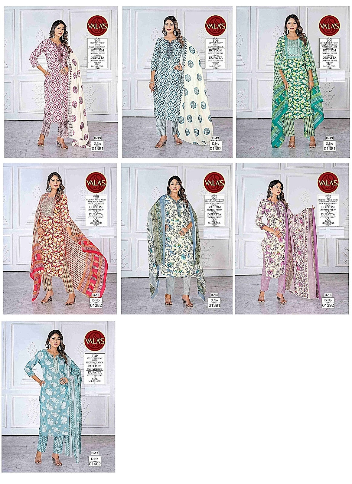 Cotton 4 Valas Readymade Pant Style Suits Manufacturer Ahmedabad
