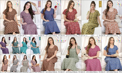 Cotton Pallavi Belly Dull Night Gowns Manufacturer