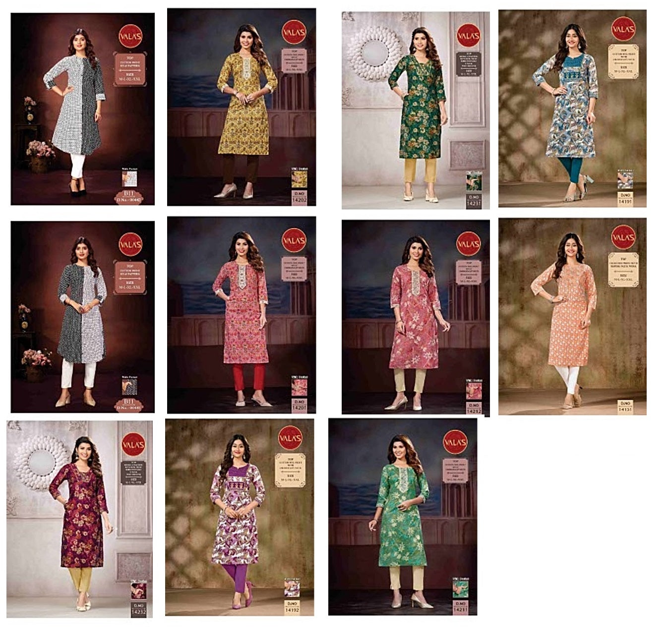 Cotton Print-2106 Valas Straight Cut Kurtis Exporter