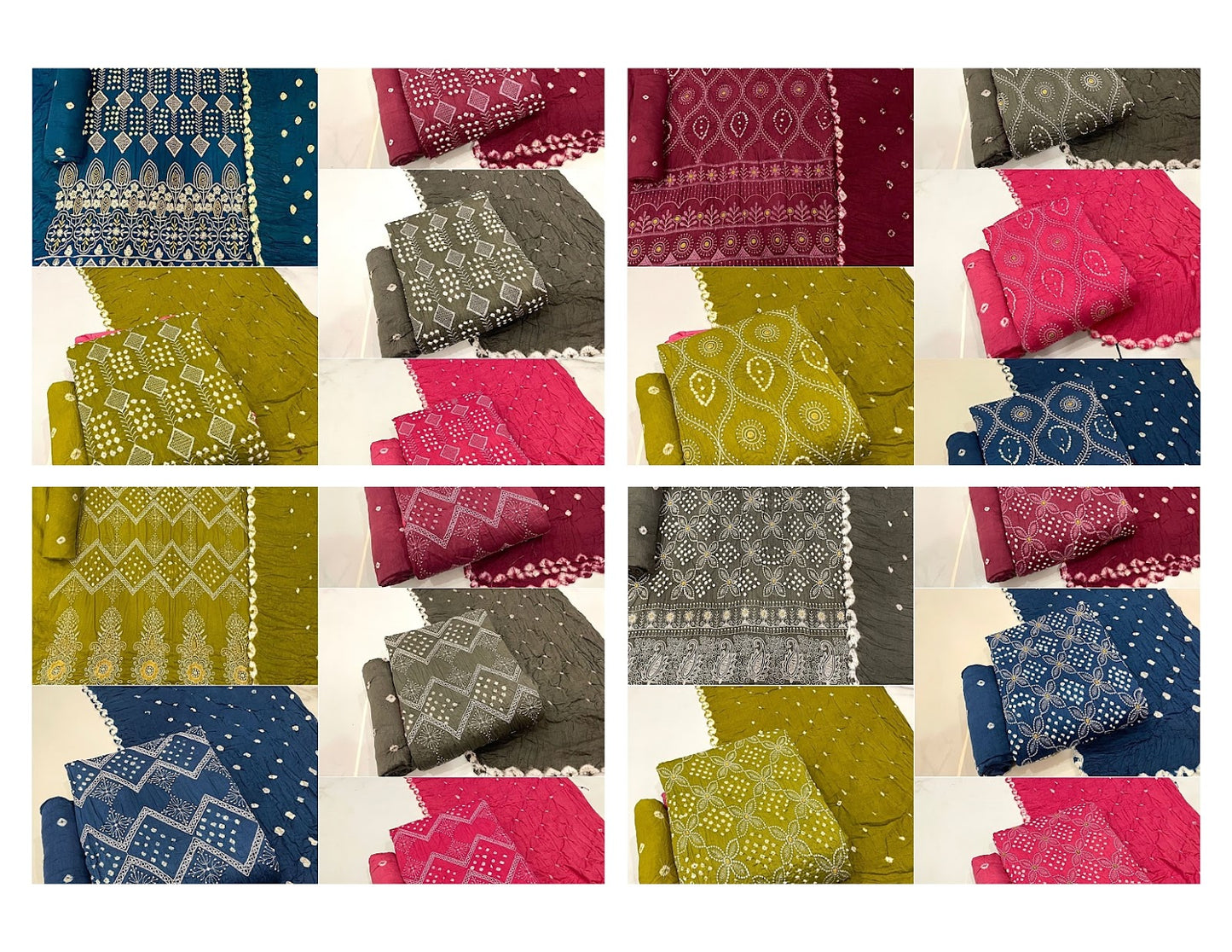 Cotton Sartin 20308 Balajit Bandhej Salwar Suits Supplier India