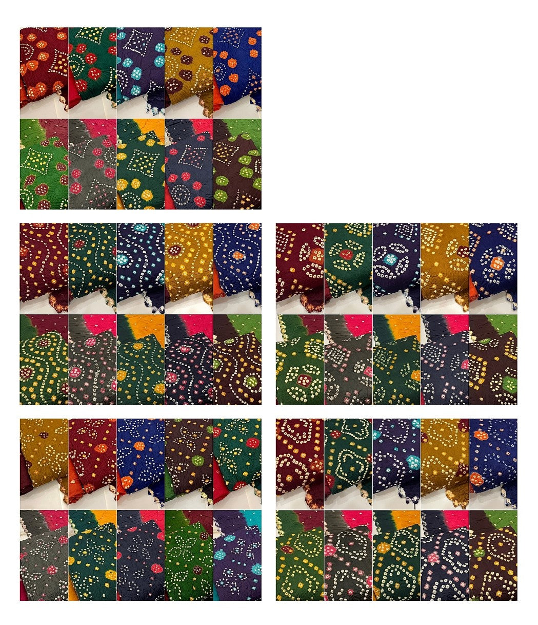 Cotton Sartin Balajit Bandhej Salwar Suits Exporter Gujarat