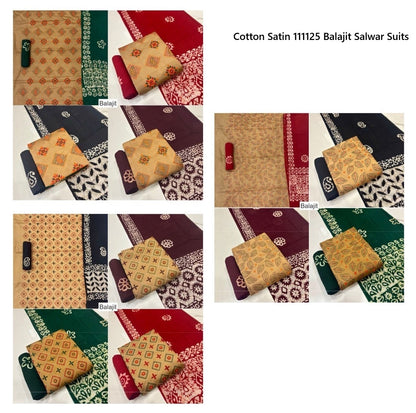 Cotton Satin 111125 Balajit Salwar Suits Manufacturer