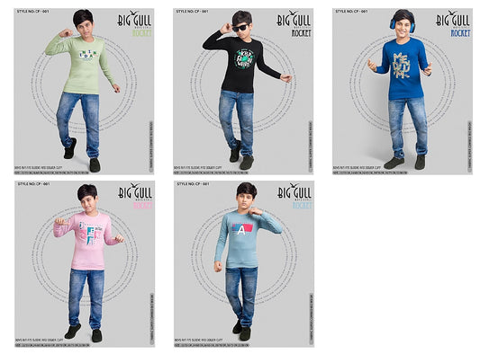 Cp 001 Big Gull Biowash Boys Tshirt Supplier Gujarat