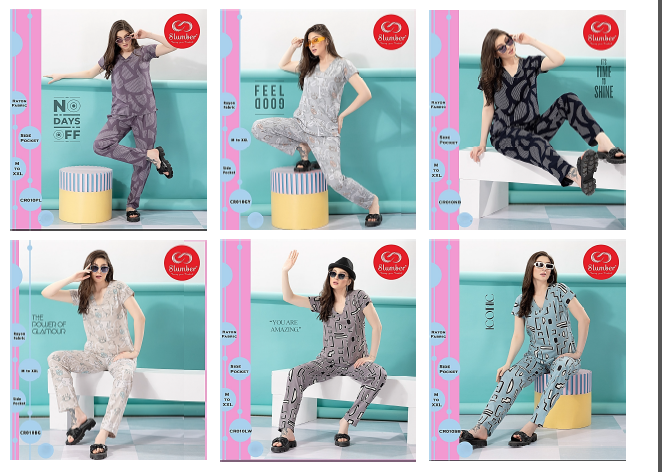 Cr010 Slumber Rayon Co Ord Set Supplier India