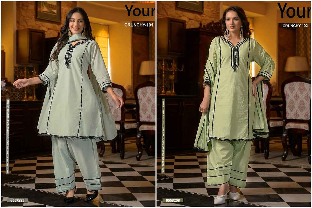 Crunchy Your Cotton Readymade Suits Manufacturer