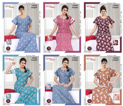 Crush Pocket Ruchee Fashion Pv Night Gowns Manufacturer Ahmedabad