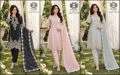 Cw 1142 Mushk Viscose Pakistani Readymade Suits Exporter Gujarat