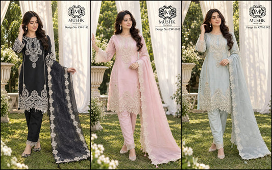 Cw 1142 Mushk Viscose Pakistani Readymade Suits Exporter Gujarat