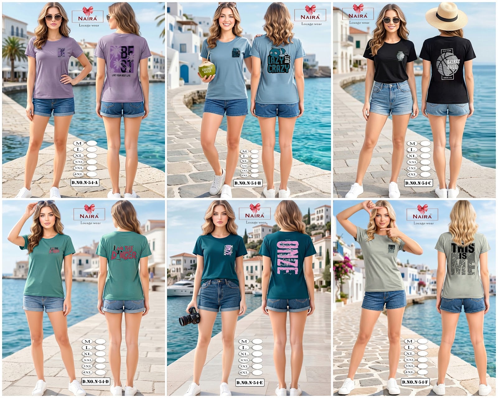 D No N 54 Kavyansika Hosiery Cotton Women Tshirt Exporter