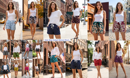 Daily Wear Koleyti Rayon Women Shorts Wholesale Price