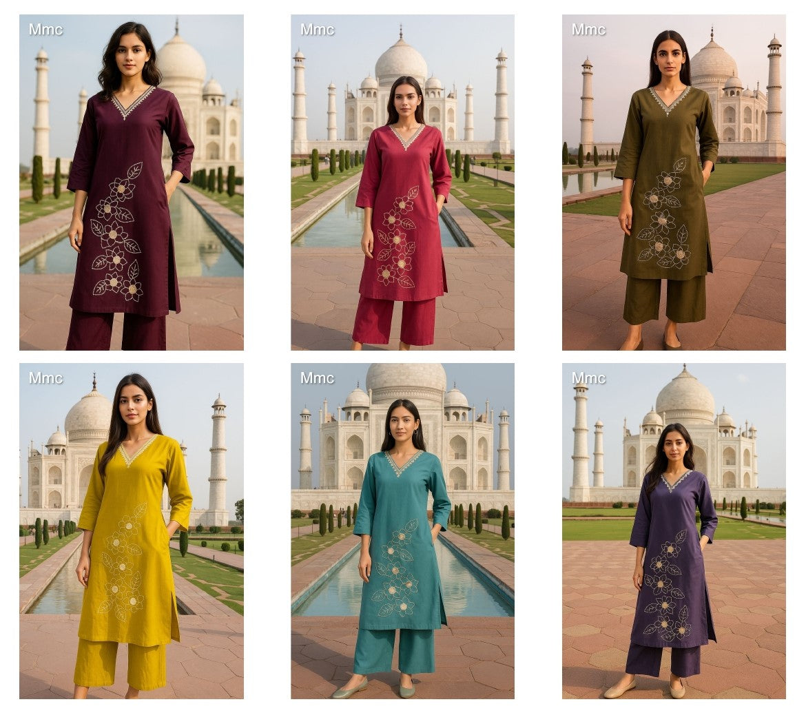 Daisy Flower Mmc Vatican Co Ord Set Manufacturer Ahmedabad