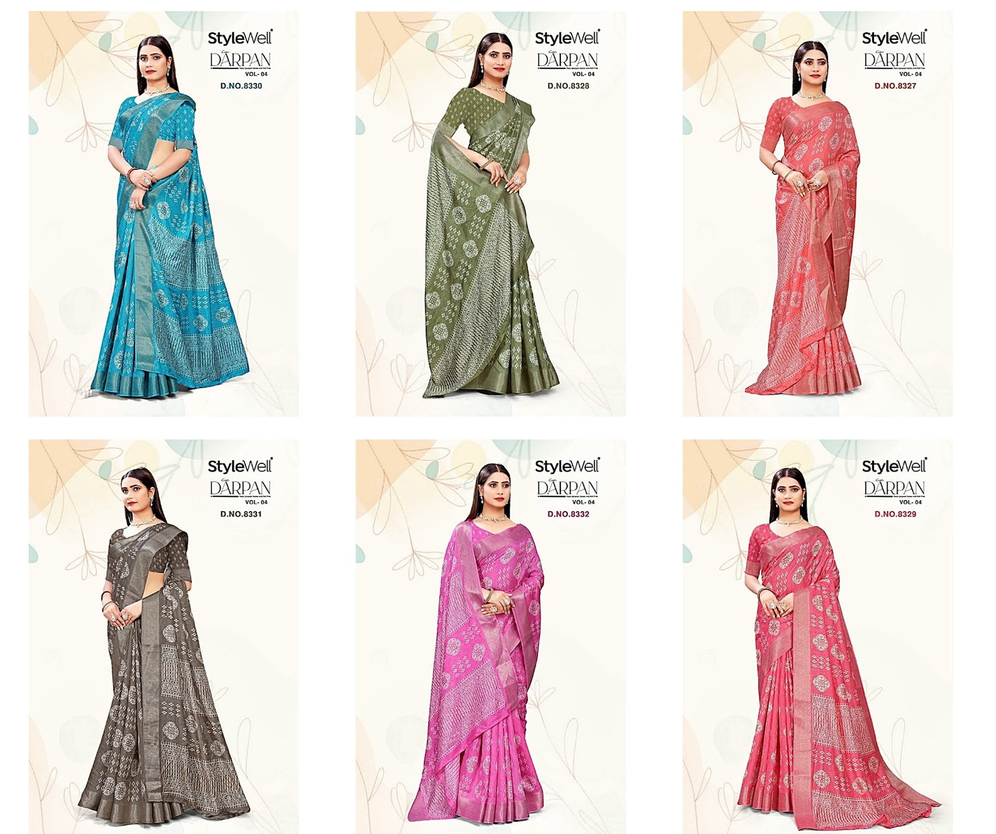 Darpan Vol 4 Stylewell Dola Sarees Exporter