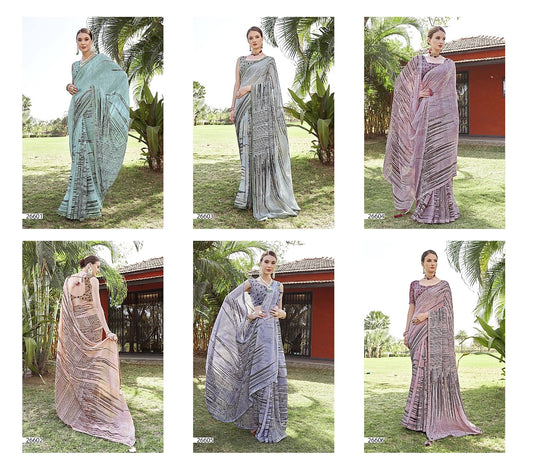 Debina Vallabhi Prints Georgette Sarees Manufacturer Ahmedabad