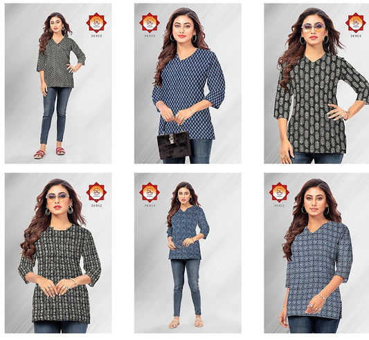 Denim Club Dl Cotton Short Kurtis