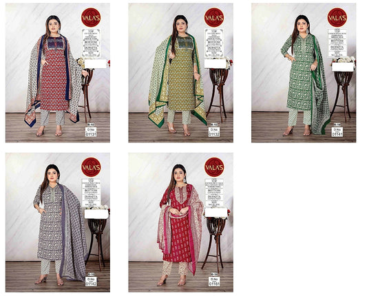 Design-13 Valas Cotton Readymade Pant Style Suits Wholesale Rate