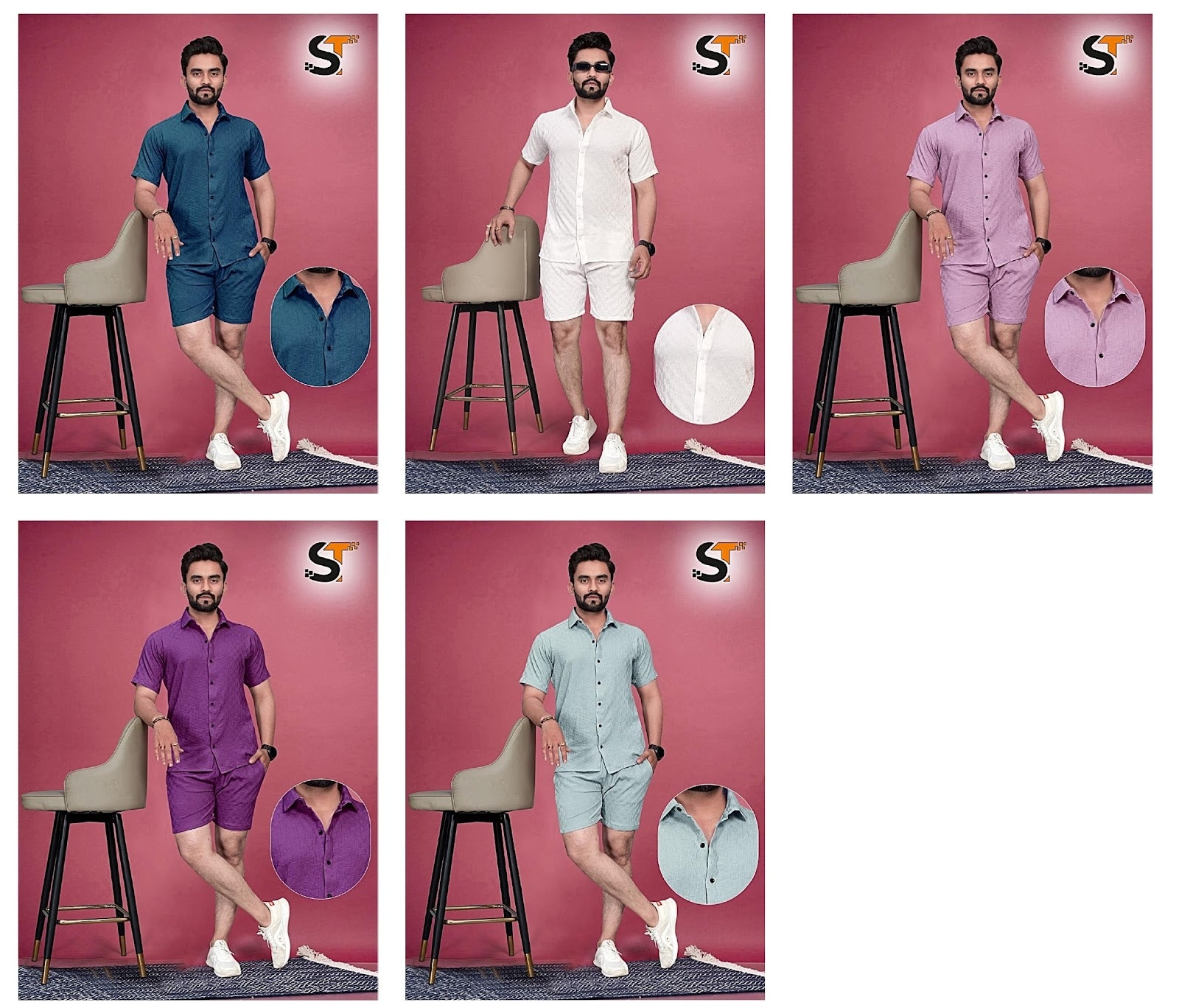 Design3005 Salas Imported Mens Co Ord Set Wholesaler Gujarat