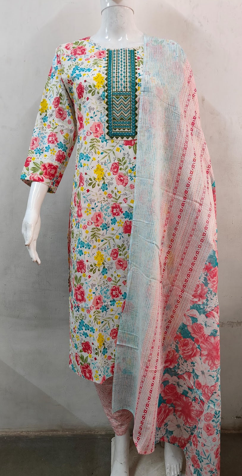 Design62 Ladli Cotton Cambric Readymade Pant Style Suits Supplier Ahmedabad