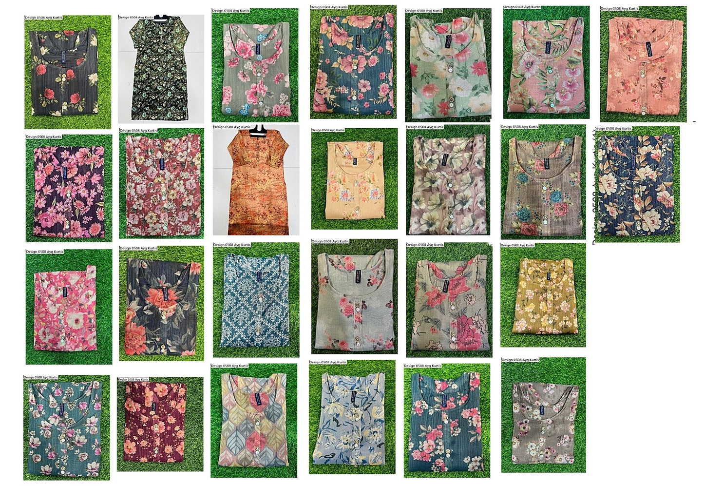 Design 0508 Ayg Tissue Kurtis Exporter Ahmedabad