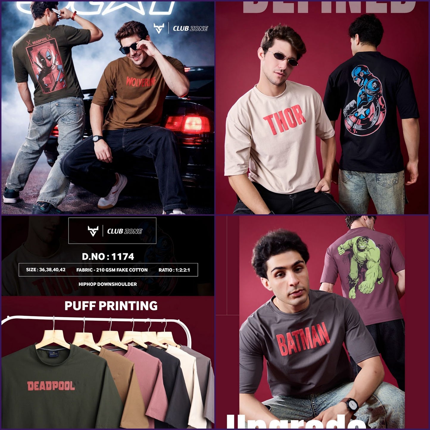 Design 1174 Club Zone Cotton Mens Tshirts Manufacturer Ahmedabad