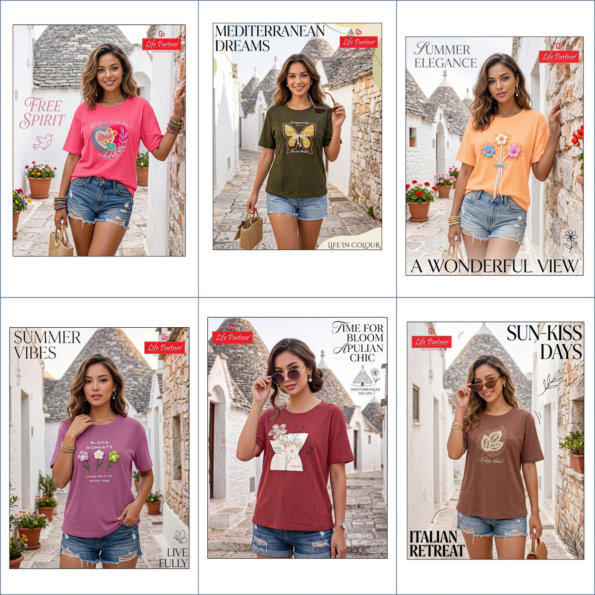 Design 11 Lining Life Partner Interlock Women Tshirt Manufacturer Gujarat