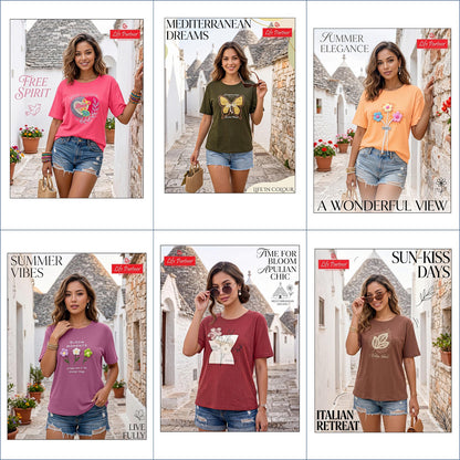 Design 11 Lining Life Partner Interlock Women Tshirt Manufacturer Gujarat