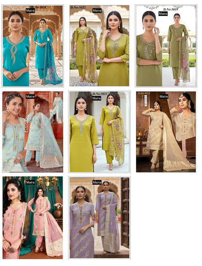 Design 121325 Maira Shimmer Readymade Pant Style Suits Exporter