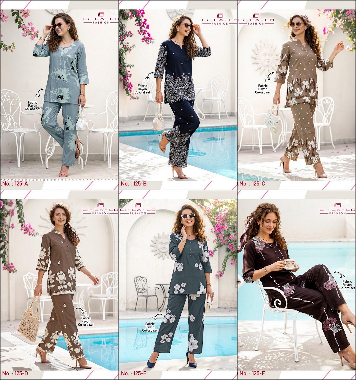 Design 125 Lichi Reyon Co Ord Set Manufacturer Ahmedabad