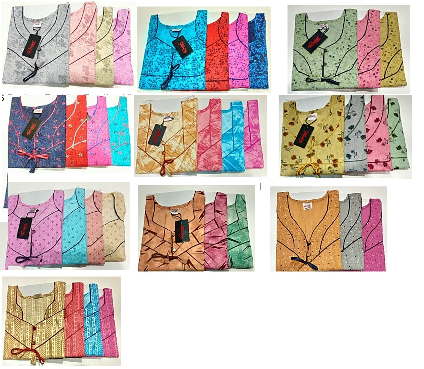 Design 1405 Ruchee Fashion Cotton Feeding Night Gown Wholesaler Ahmedabad