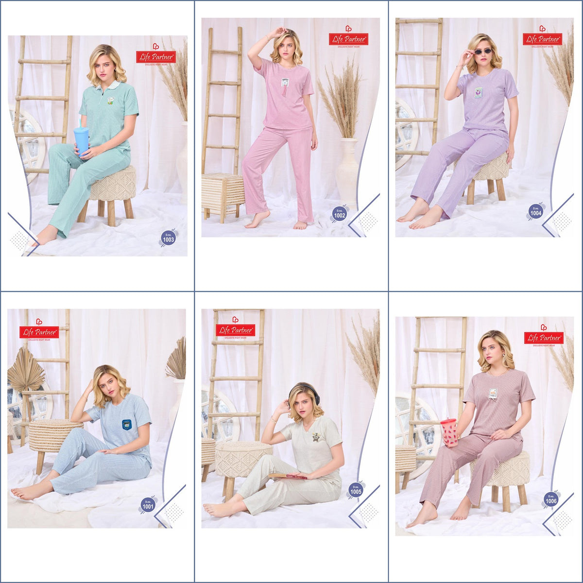 Design 15 Lining Life Partner Hosiery Co Ord Set Wholesale