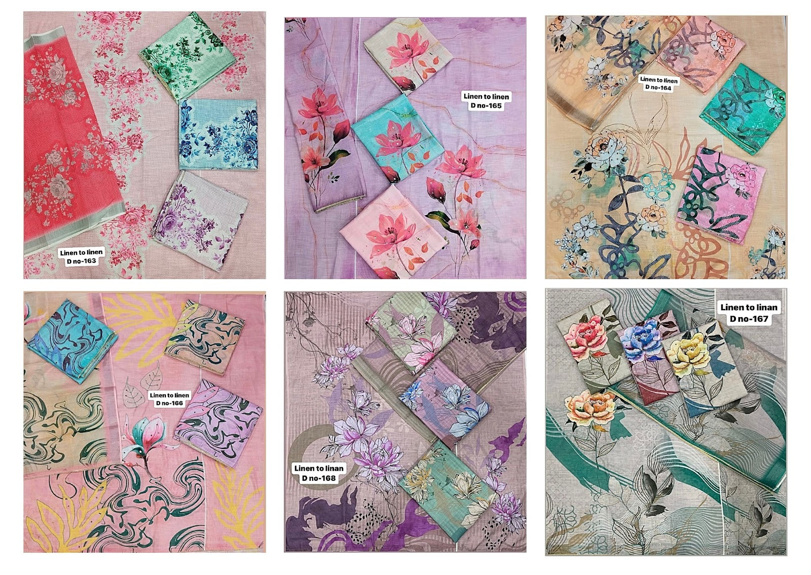 Design 163-168 Tanishk Fashion Linen Pant Style Suits Manufacturer Ahmedabad