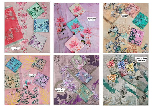 Design 163-168 Tanishk Fashion Linen Pant Style Suits Manufacturer Ahmedabad