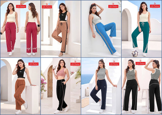 Design 16 Life Partner Cotton Women Track Pants Manufacturer India