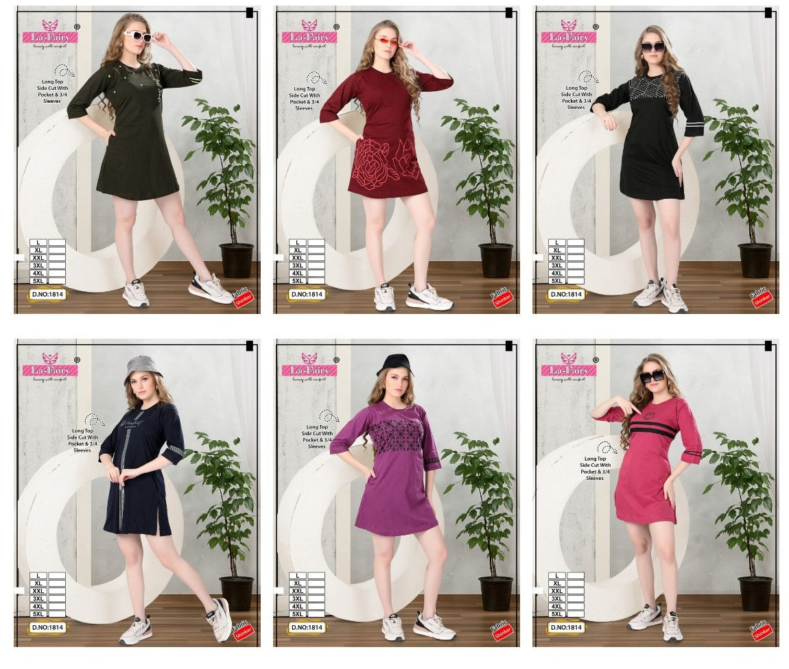 Design 1814 La Fairy Sinker Designer Long Top Wholesaler India