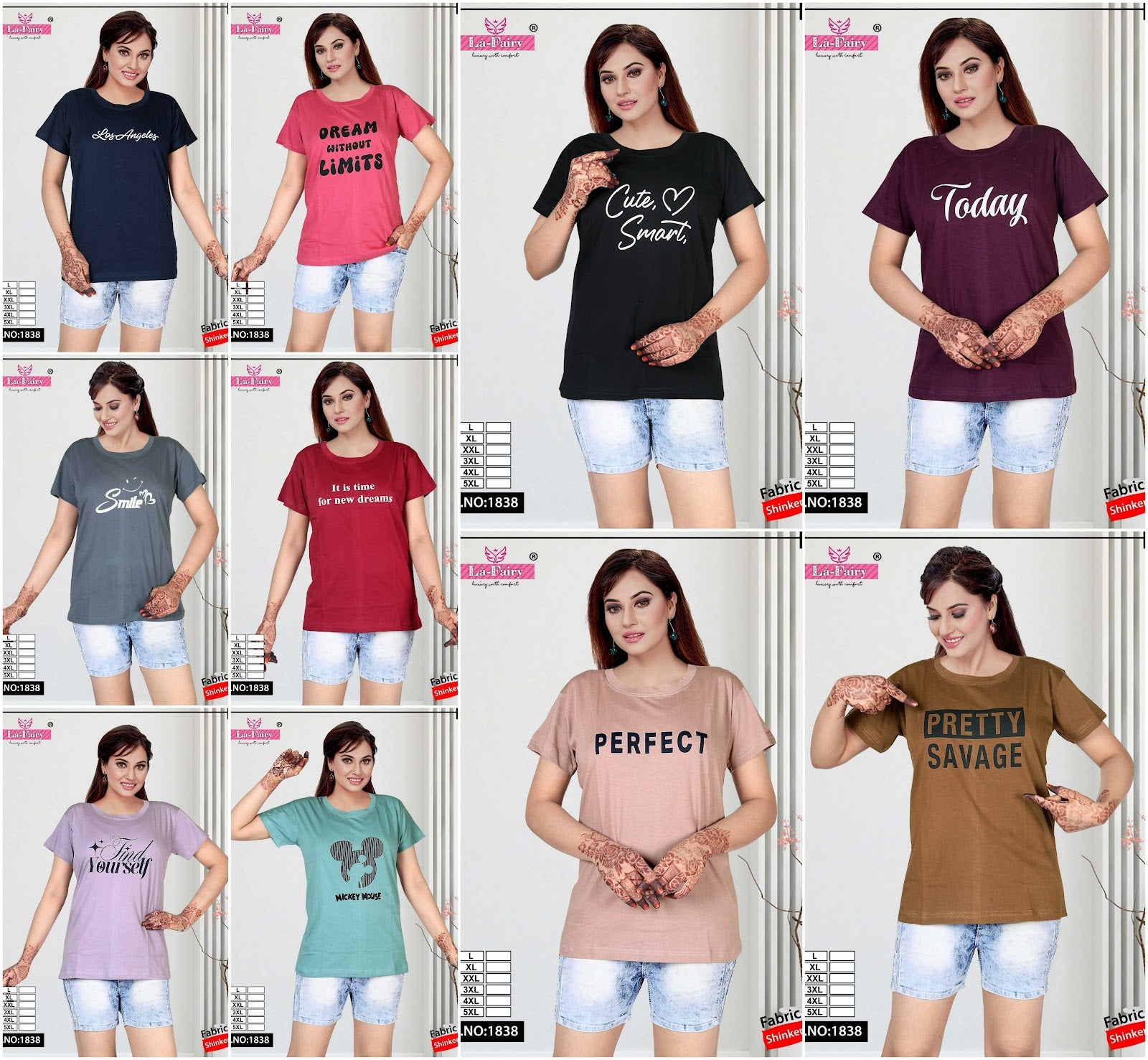Design 1838 La Fairy Sinker Women Tshirt Manufacturer Ahmedabad