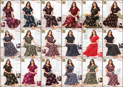 Design 19025 To 19031 Ruchee Fashion Alpine Night Gowns Exporter India
