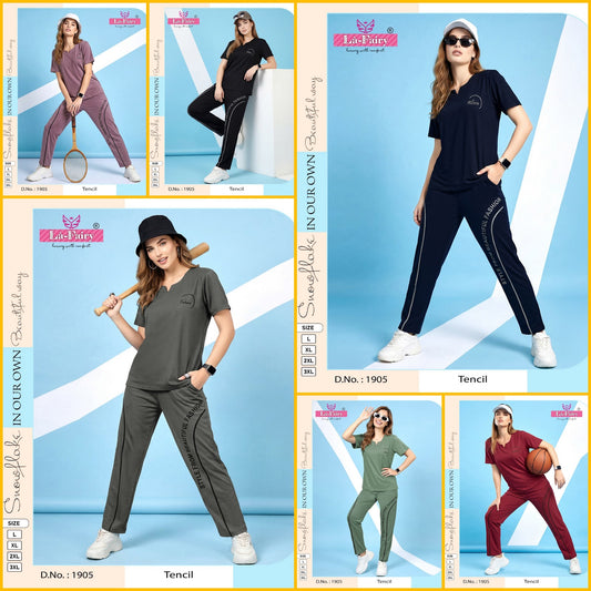 Design 1905 La Fairy Tencil Pyjama Night Suits Supplier India
